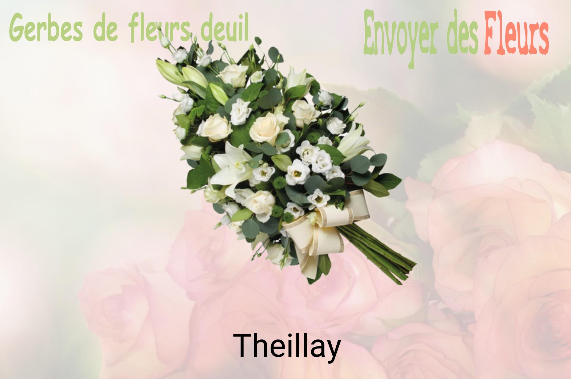 Gerbe de fleurs de deuil livrée à Theillay